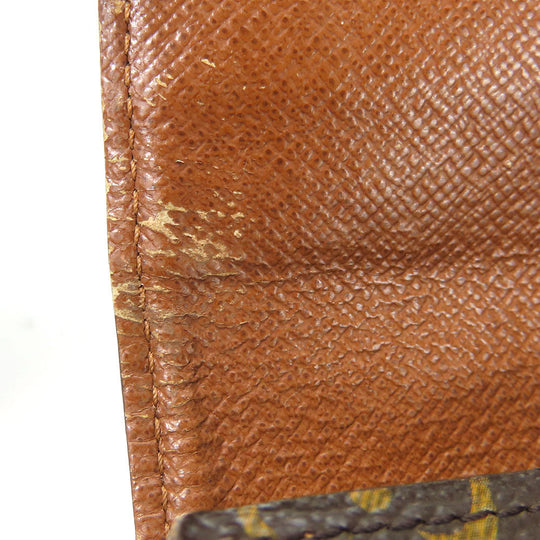 LOUIS VUITTON Long Wallet Purse M61734 Monogram Brown Portefeuille Sara Women Used Authentic