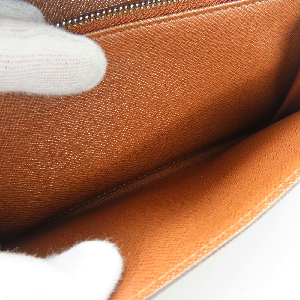 LOUIS VUITTON Long Wallet Purse M61734 Monogram Brown Portefeuille Sara Women Used Authentic
