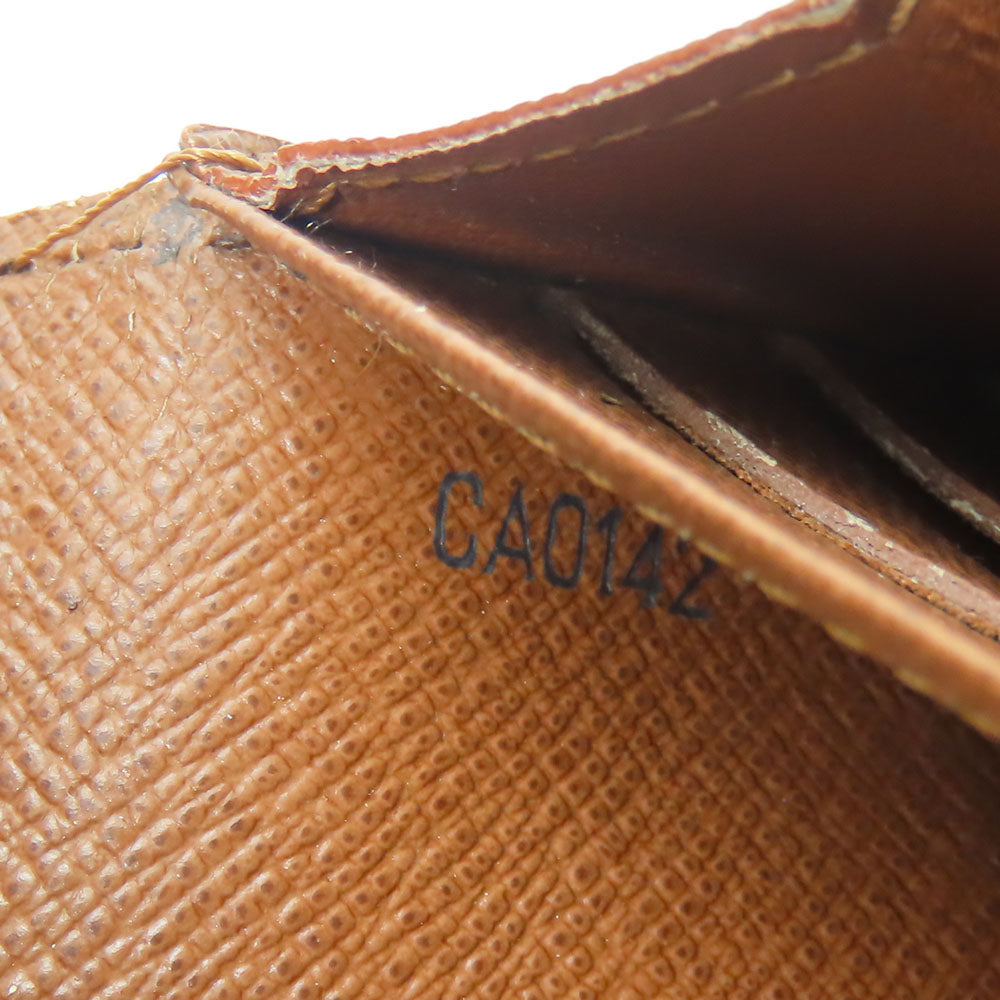 LOUIS VUITTON Long Wallet Purse M61734 Monogram Brown Portefeuille Sara Women Used Authentic