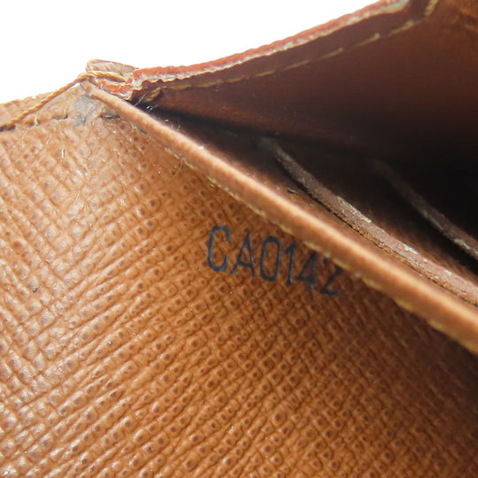 LOUIS VUITTON Long Wallet Purse M61734 Monogram Brown Portefeuille Sara Women Used Authentic
