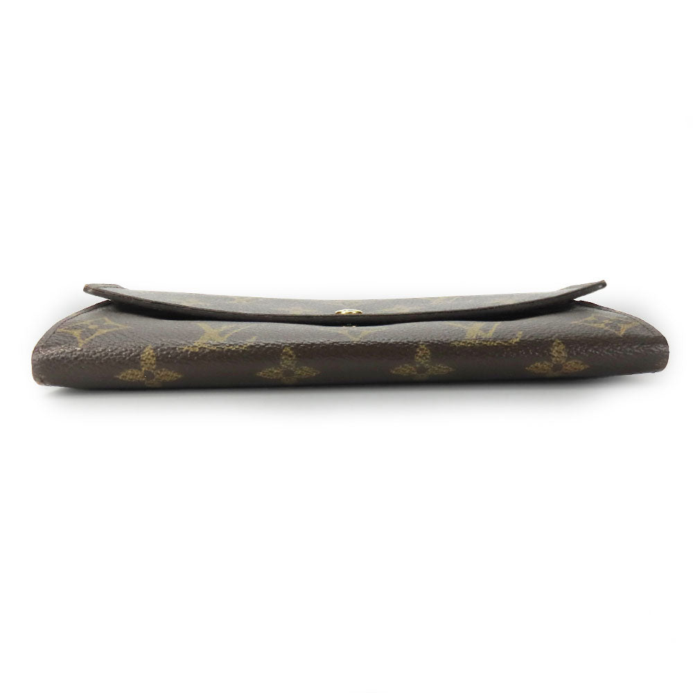 LOUIS VUITTON Long Wallet Purse M61734 Monogram Brown Portefeuille Sara Women Used Authentic