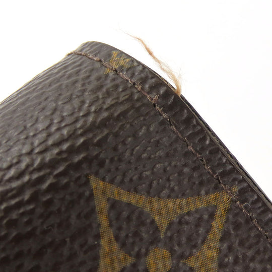 LOUIS VUITTON Long Wallet Purse M61734 Monogram Brown Portefeuille Sara Women Used Authentic