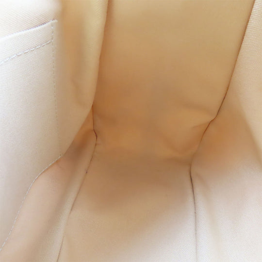 LOUIS VUITTON Tote Bag N42220 Damier Azur, Tanned Leather white Stresa PM Women Used Authentic