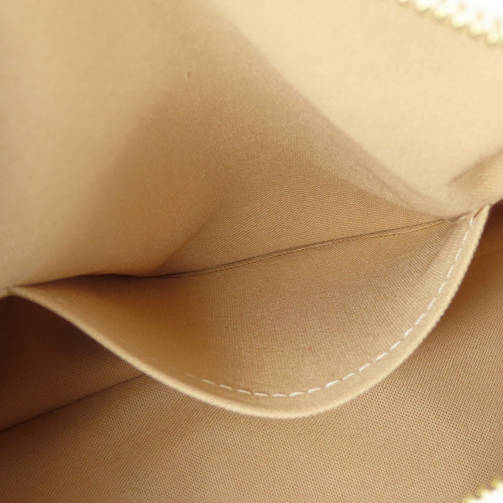 LOUIS VUITTON Tote Bag N42220 Damier Azur, Tanned Leather white Stresa PM Women Used Authentic