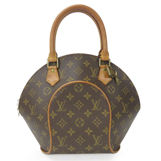 LOUIS VUITTON Handbag M51127 Monogram, Tanned Leather Brown EllipsePM Women Used Authentic