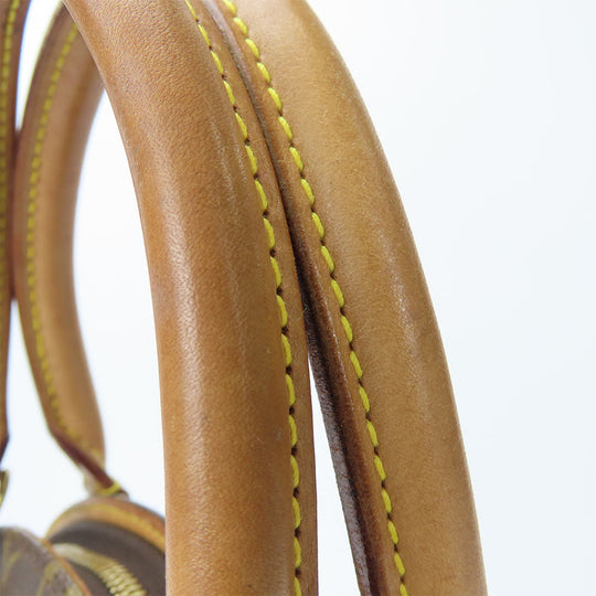 LOUIS VUITTON Handbag M51127 Monogram, Tanned Leather Brown EllipsePM Women Used Authentic