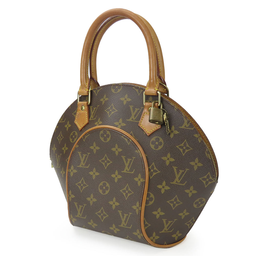 LOUIS VUITTON Handbag M51127 Monogram, Tanned Leather Brown EllipsePM Women Used Authentic