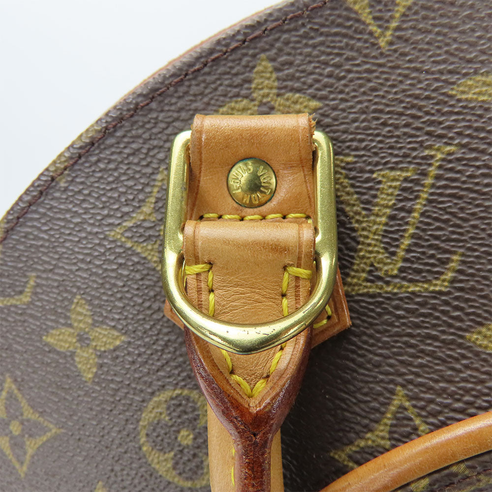 LOUIS VUITTON Handbag M51127 Monogram, Tanned Leather Brown EllipsePM Women Used Authentic