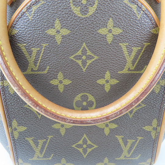 LOUIS VUITTON Handbag M51127 Monogram, Tanned Leather Brown EllipsePM Women Used Authentic