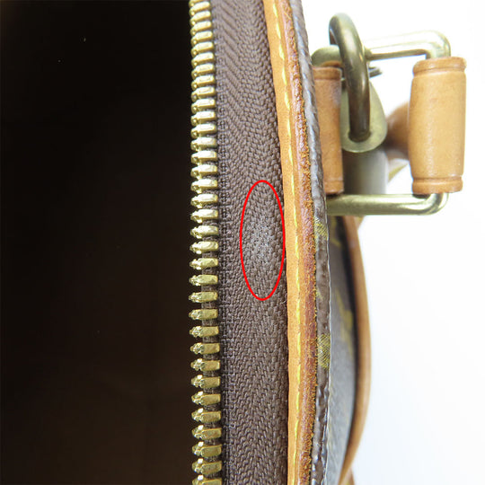 LOUIS VUITTON Handbag M51127 Monogram, Tanned Leather Brown EllipsePM Women Used Authentic
