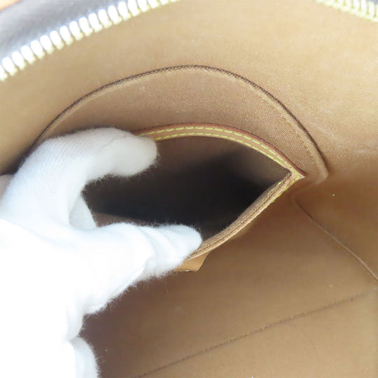 LOUIS VUITTON Handbag M51127 Monogram, Tanned Leather Brown EllipsePM Women Used Authentic