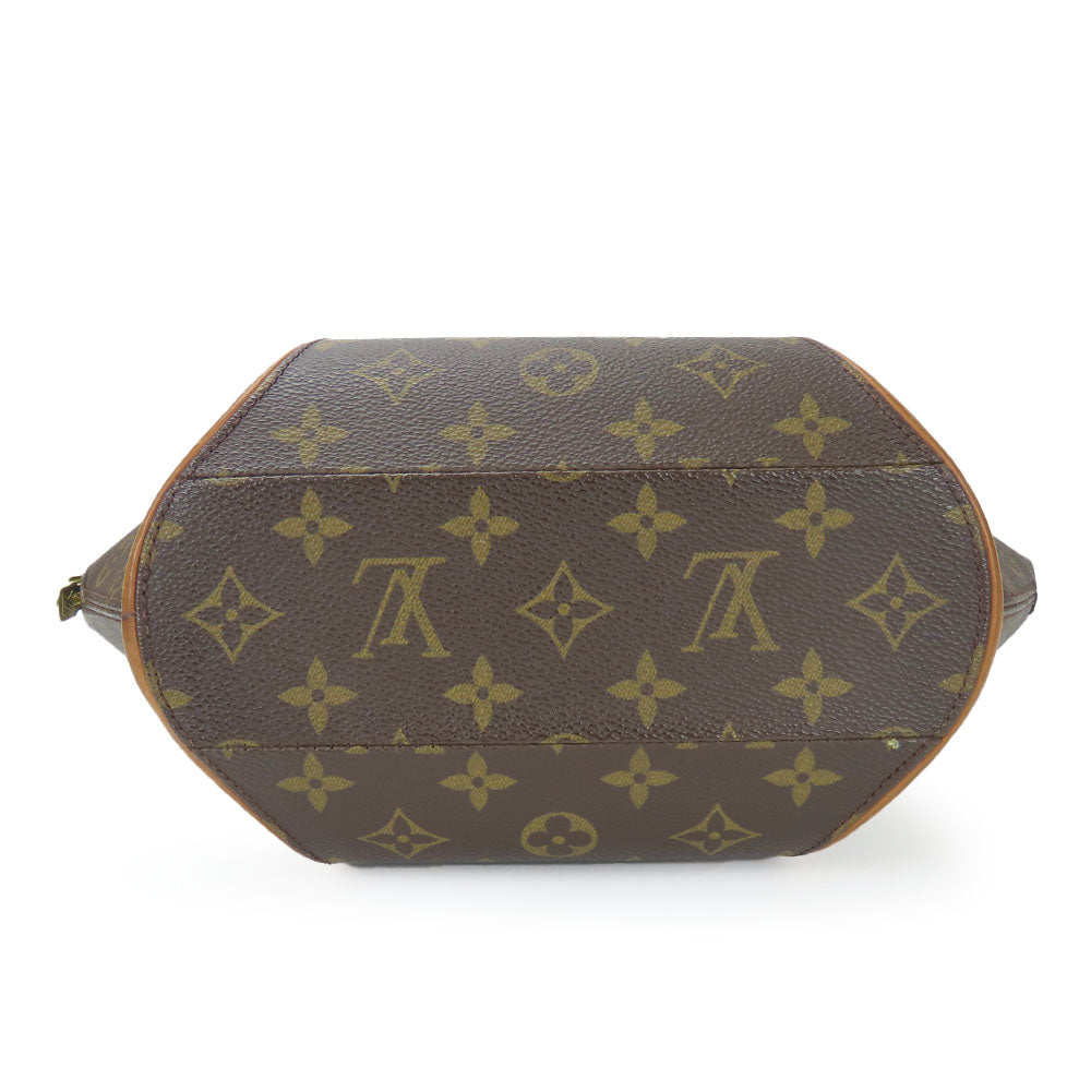 LOUIS VUITTON Handbag M51127 Monogram, Tanned Leather Brown EllipsePM Women Used Authentic