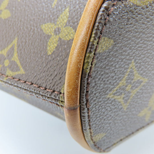 LOUIS VUITTON Handbag M51127 Monogram, Tanned Leather Brown EllipsePM Women Used Authentic