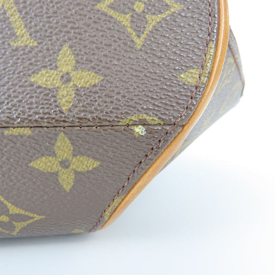 LOUIS VUITTON Handbag M51127 Monogram, Tanned Leather Brown EllipsePM Women Used Authentic