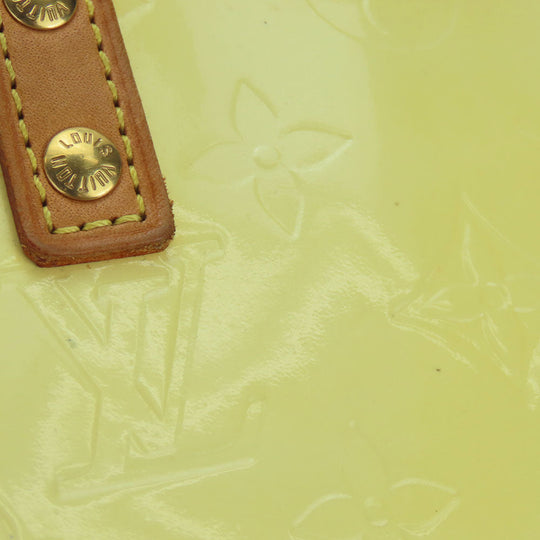 LOUIS VUITTON Handbag M91336 Monogram Vernis, tanned leather beige Lead PM Women Used Authentic