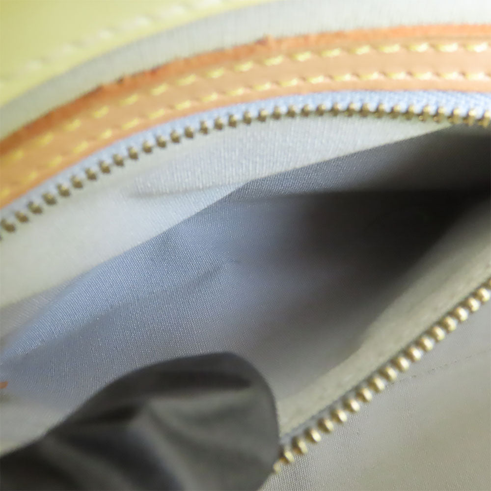 LOUIS VUITTON Handbag M91336 Monogram Vernis, tanned leather beige Lead PM Women Used Authentic