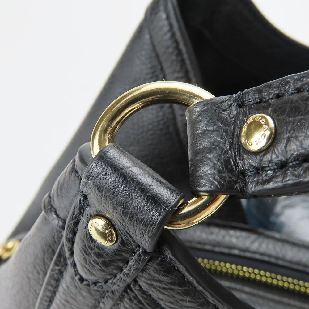 COACH Tote Bag C6231 leather black Women Used Authentic