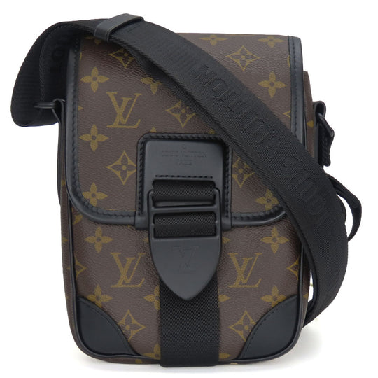 LOUIS VUITTON Shoulder Bag M46442 Monogram macacer Brown archie messenger mens Used Authentic