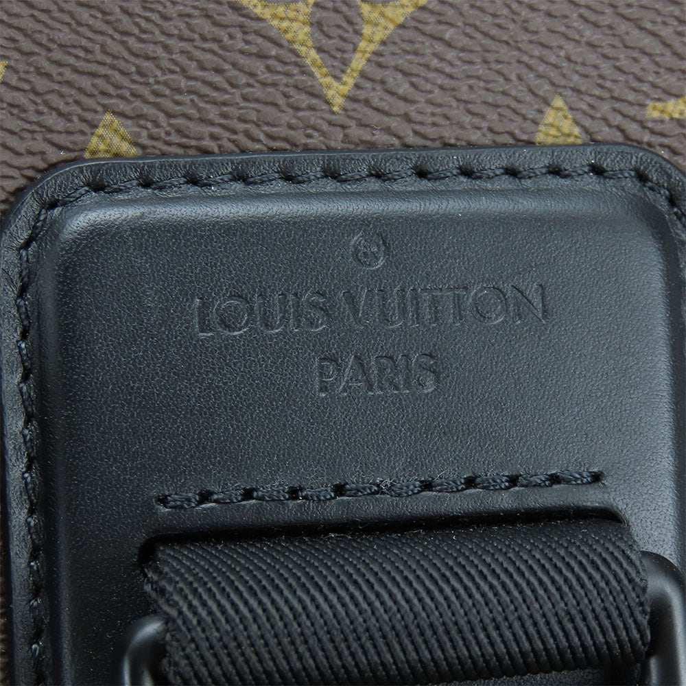 LOUIS VUITTON Shoulder Bag M46442 Monogram macacer Brown archie messenger mens Used Authentic