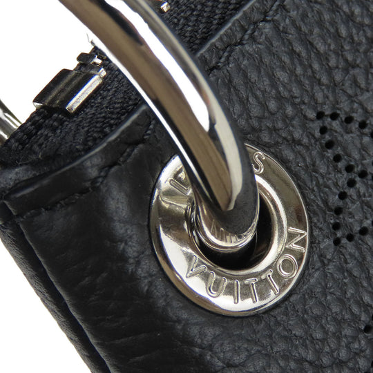 LOUIS VUITTON Shoulder Bag M56073 Monogram Mahina black Beauvre Hobo Women Used Authentic