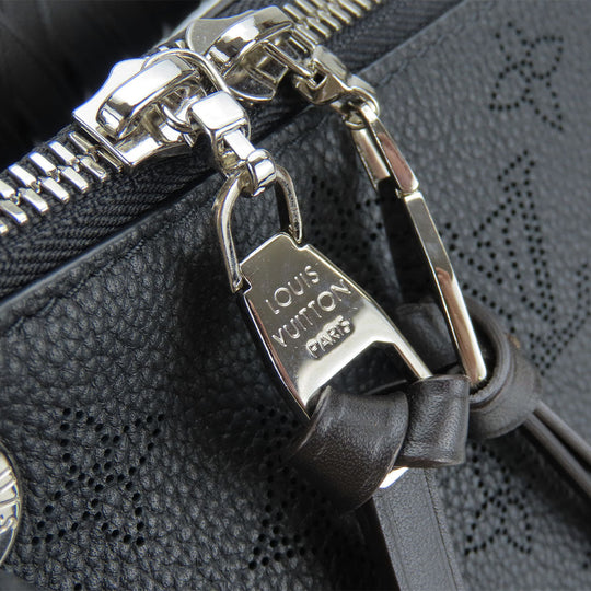 LOUIS VUITTON Shoulder Bag M56073 Monogram Mahina black Beauvre Hobo Women Used Authentic