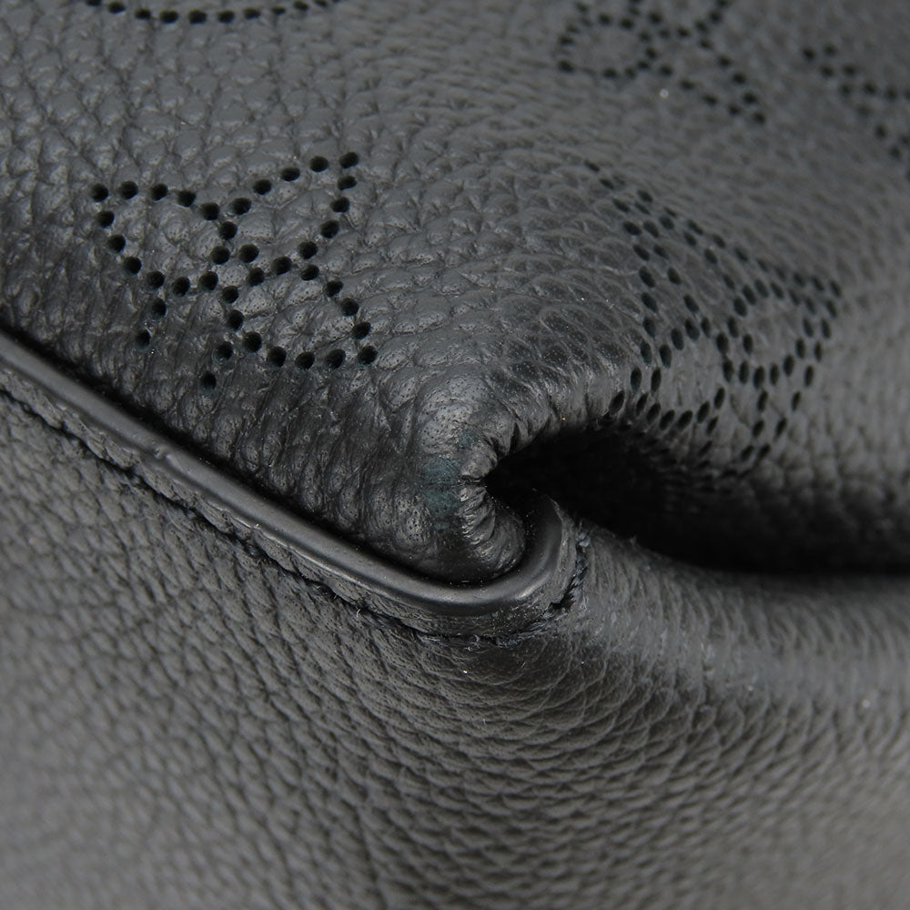 LOUIS VUITTON Shoulder Bag M56073 Monogram Mahina black Beauvre Hobo Women Used Authentic