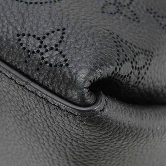 LOUIS VUITTON Shoulder Bag M56073 Monogram Mahina black Beauvre Hobo Women Used Authentic