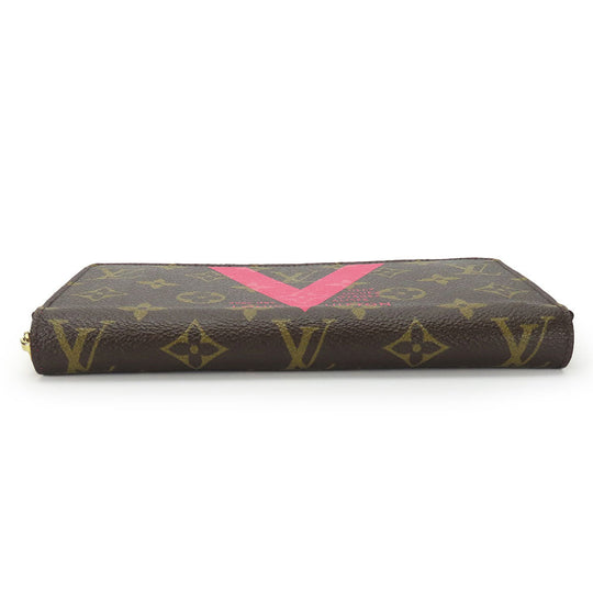 LOUIS VUITTON Long Wallet Purse M60936 Monogram Brown Zippy wallet Women Used Authentic