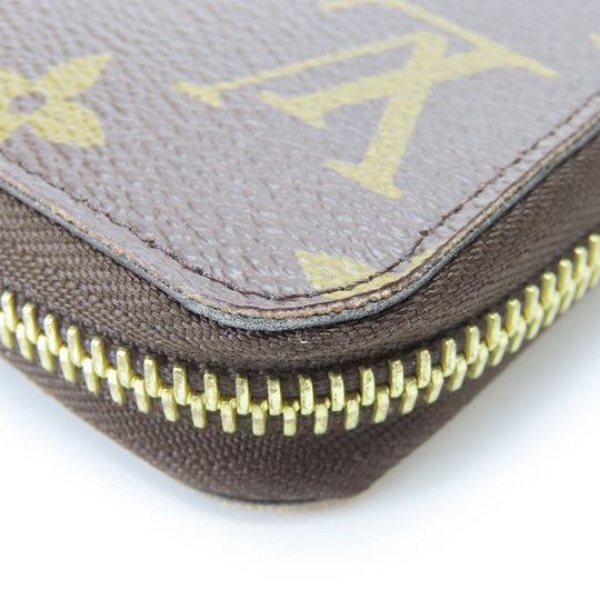 LOUIS VUITTON Long Wallet Purse M60936 Monogram Brown Zippy wallet Women Used Authentic