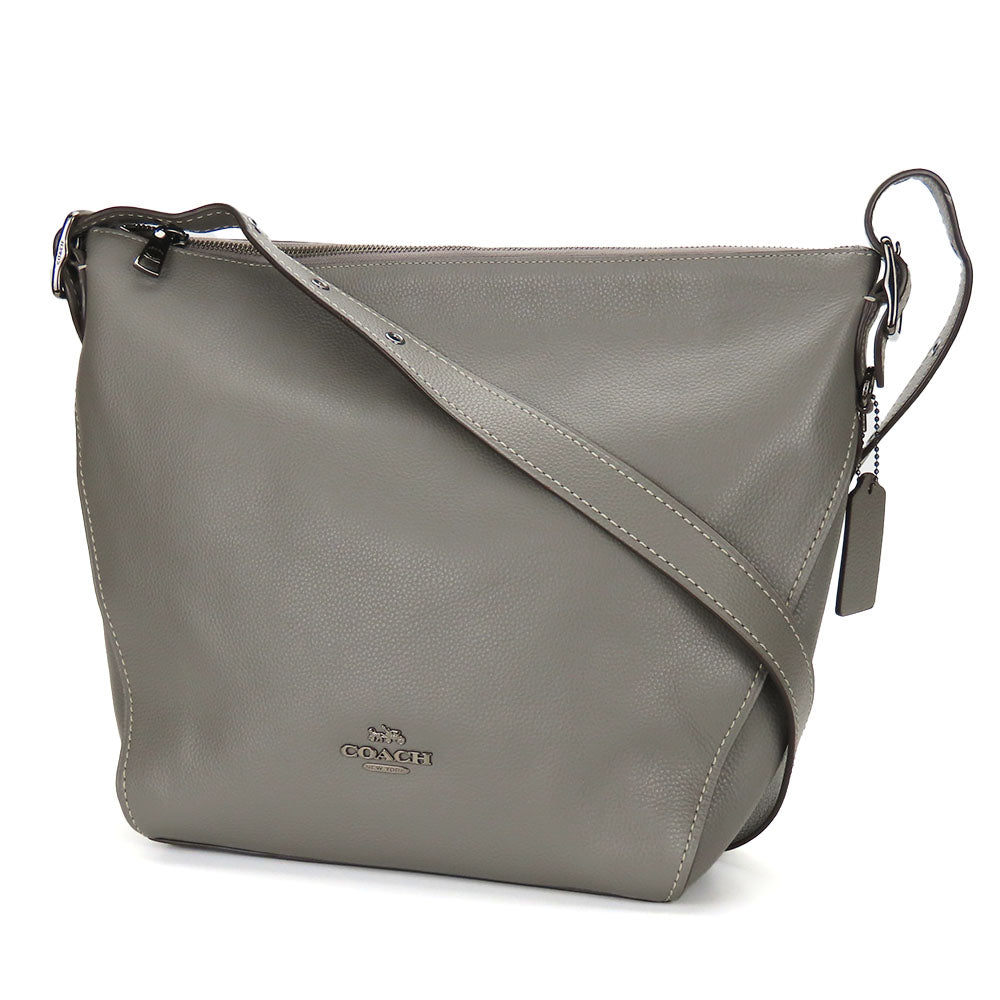 COACH Shoulder Bag 21378 leather gray