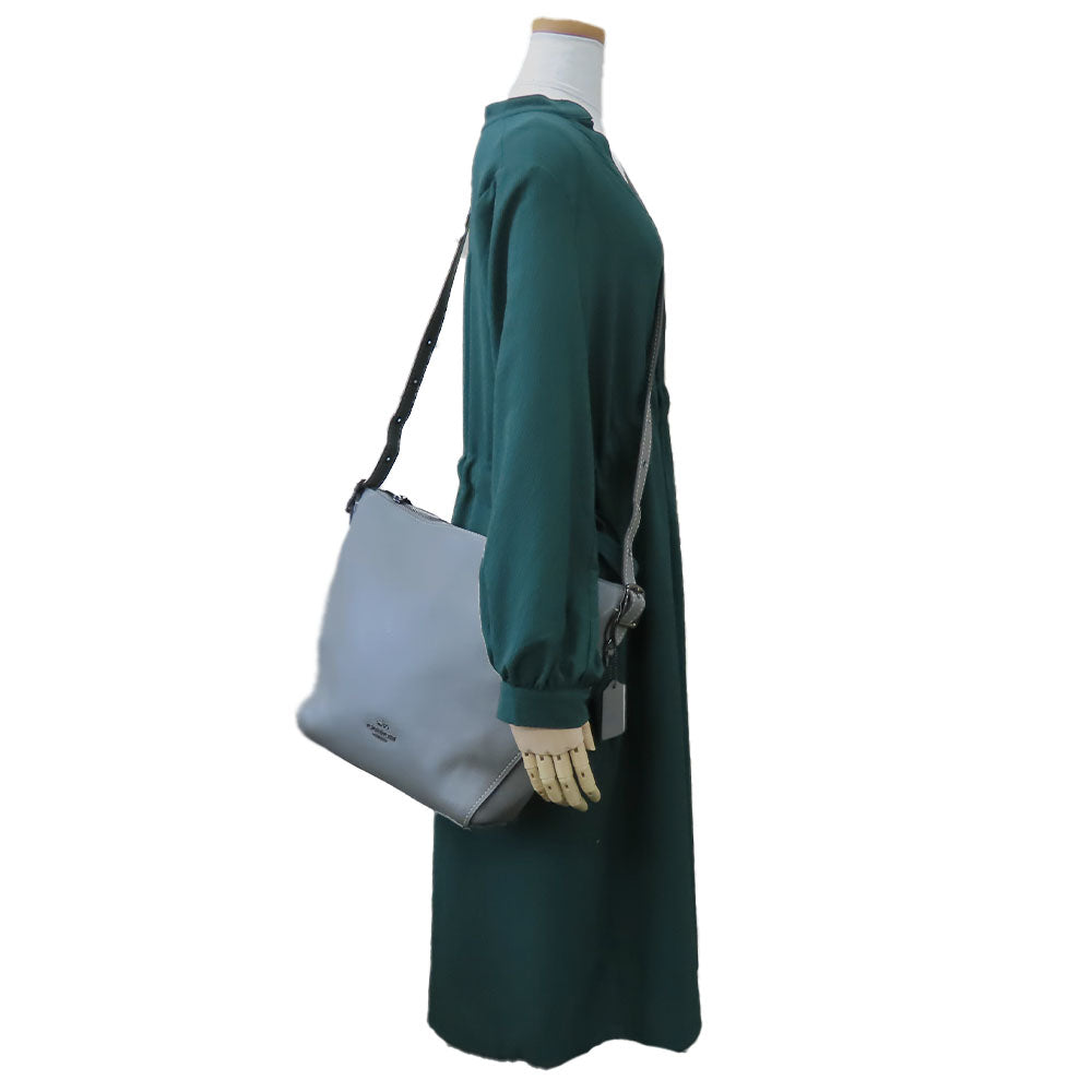 COACH Shoulder Bag 21378 leather gray