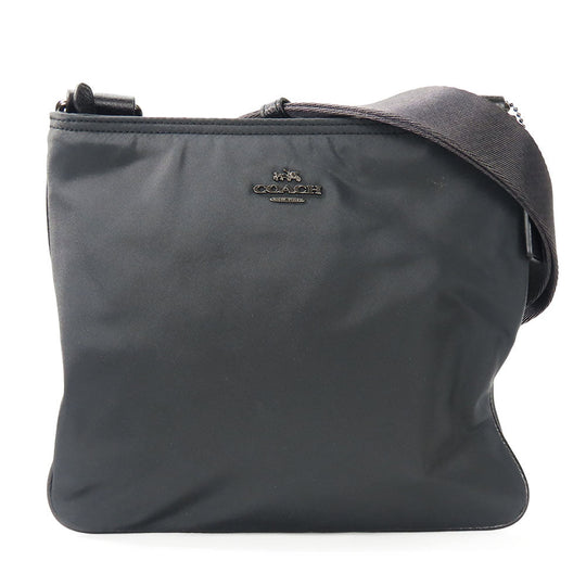 COACH Shoulder Bag F22346 Nylon black Women Used Authentic