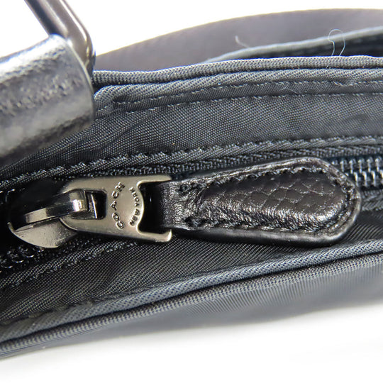 COACH Shoulder Bag F22346 Nylon black Women Used Authentic