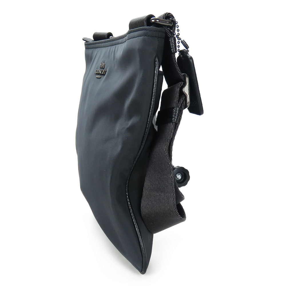 COACH Shoulder Bag F22346 Nylon black Women Used Authentic