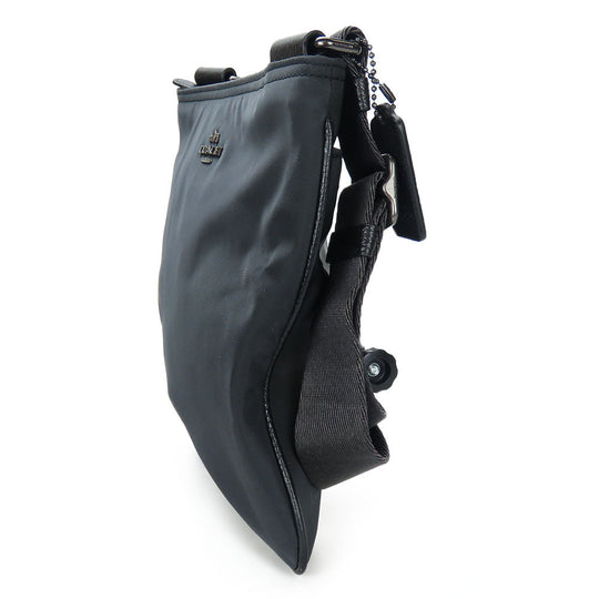 COACH Shoulder Bag F22346 Nylon black Women Used Authentic