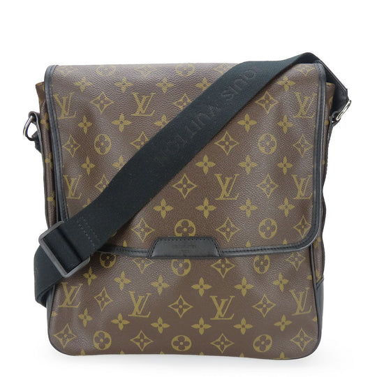 LOUIS VUITTON Shoulder Bag M56715 Monogram macacer Brown Bus MM unisex(Unisex) Used Authentic
