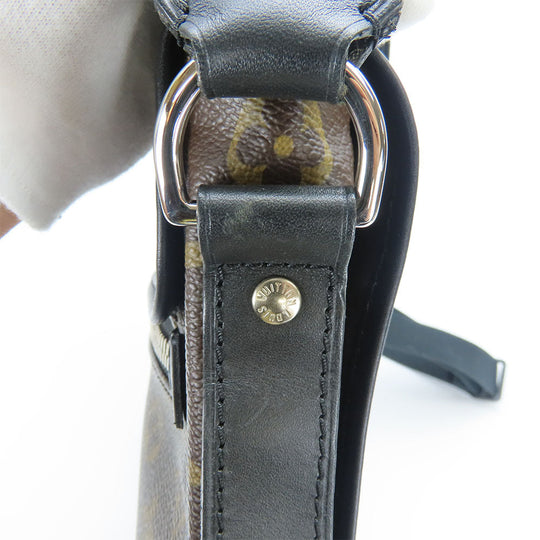 LOUIS VUITTON Shoulder Bag M56715 Monogram macacer Brown Bus MM unisex(Unisex) Used Authentic