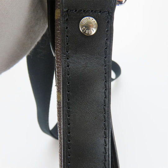 LOUIS VUITTON Shoulder Bag M56715 Monogram macacer Brown Bus MM unisex(Unisex) Used Authentic