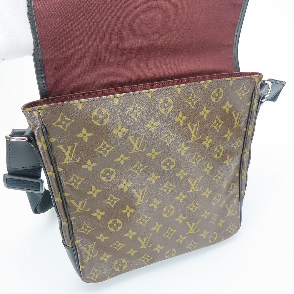 LOUIS VUITTON Shoulder Bag M56715 Monogram macacer Brown Bus MM unisex(Unisex) Used Authentic