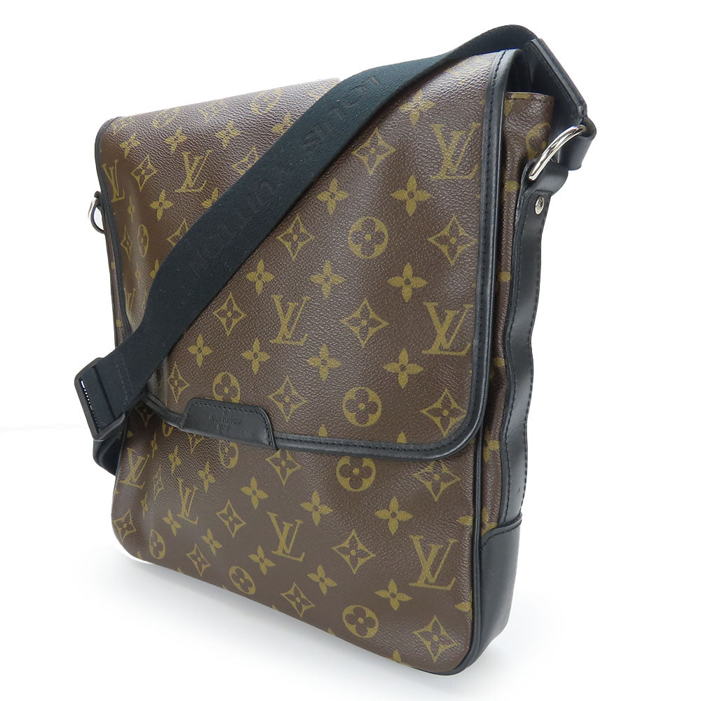 LOUIS VUITTON Shoulder Bag M56715 Monogram macacer Brown Bus MM unisex(Unisex) Used Authentic