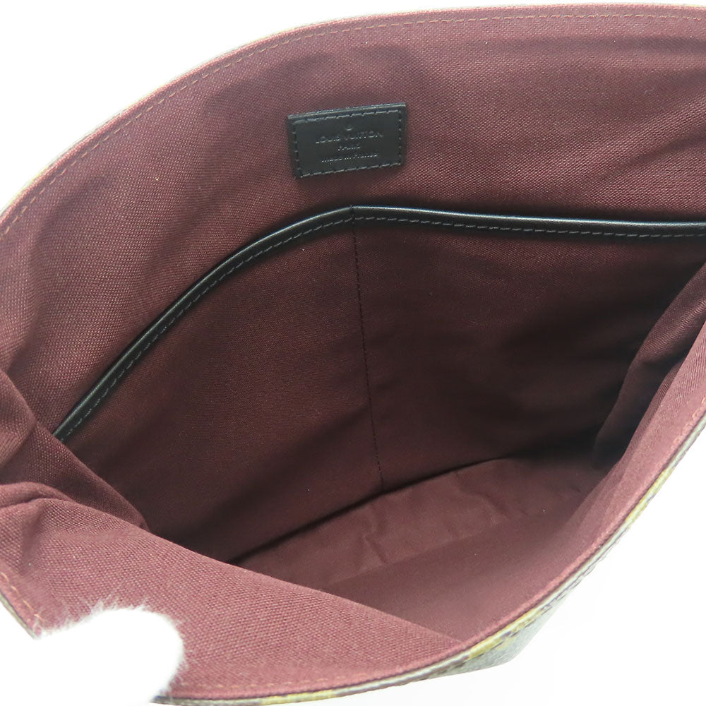 LOUIS VUITTON Shoulder Bag M56715 Monogram macacer Brown Bus MM unisex(Unisex) Used Authentic