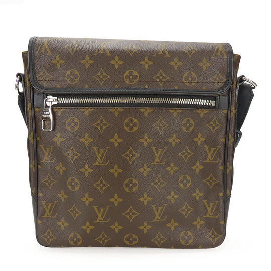 LOUIS VUITTON Shoulder Bag M56715 Monogram macacer Brown Bus MM unisex(Unisex) Used Authentic