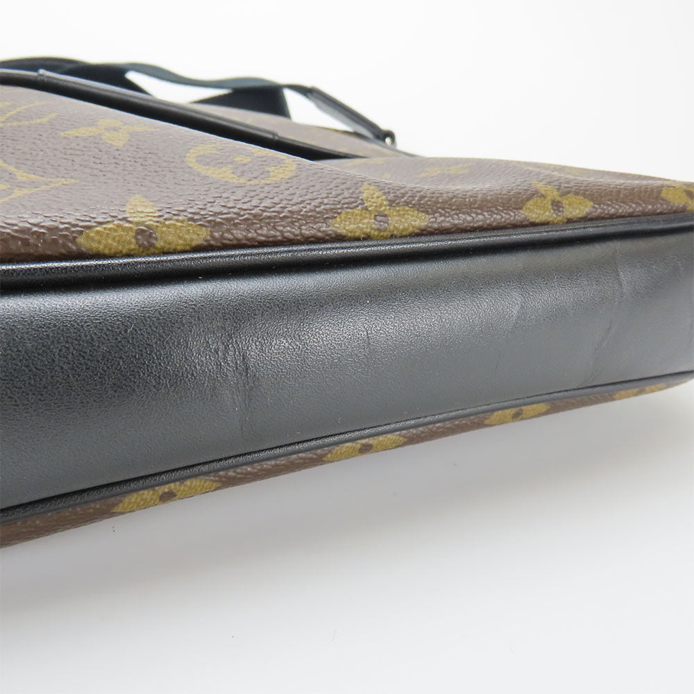 LOUIS VUITTON Shoulder Bag M56715 Monogram macacer Brown Bus MM unisex(Unisex) Used Authentic