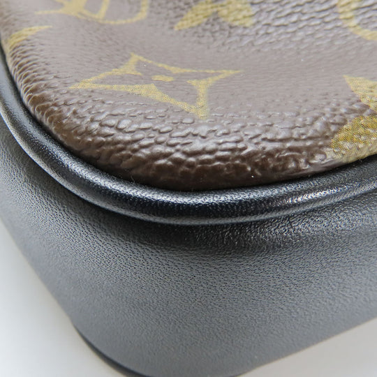 LOUIS VUITTON Shoulder Bag M56715 Monogram macacer Brown Bus MM unisex(Unisex) Used Authentic