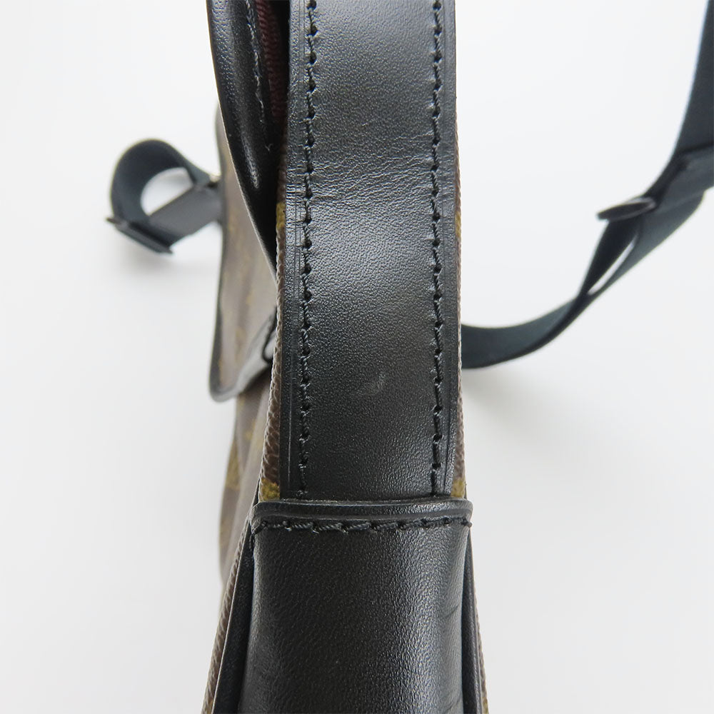 LOUIS VUITTON Shoulder Bag M56715 Monogram macacer Brown Bus MM unisex(Unisex) Used Authentic