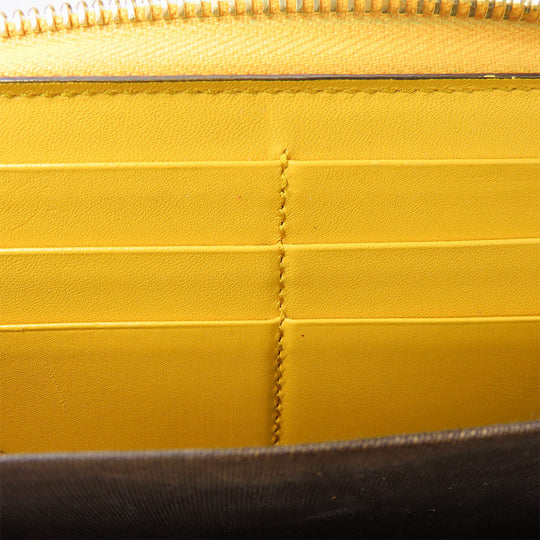 GUCCI Long Wallet Purse 506279 GG Supreme Canvas beige Women Used Authentic