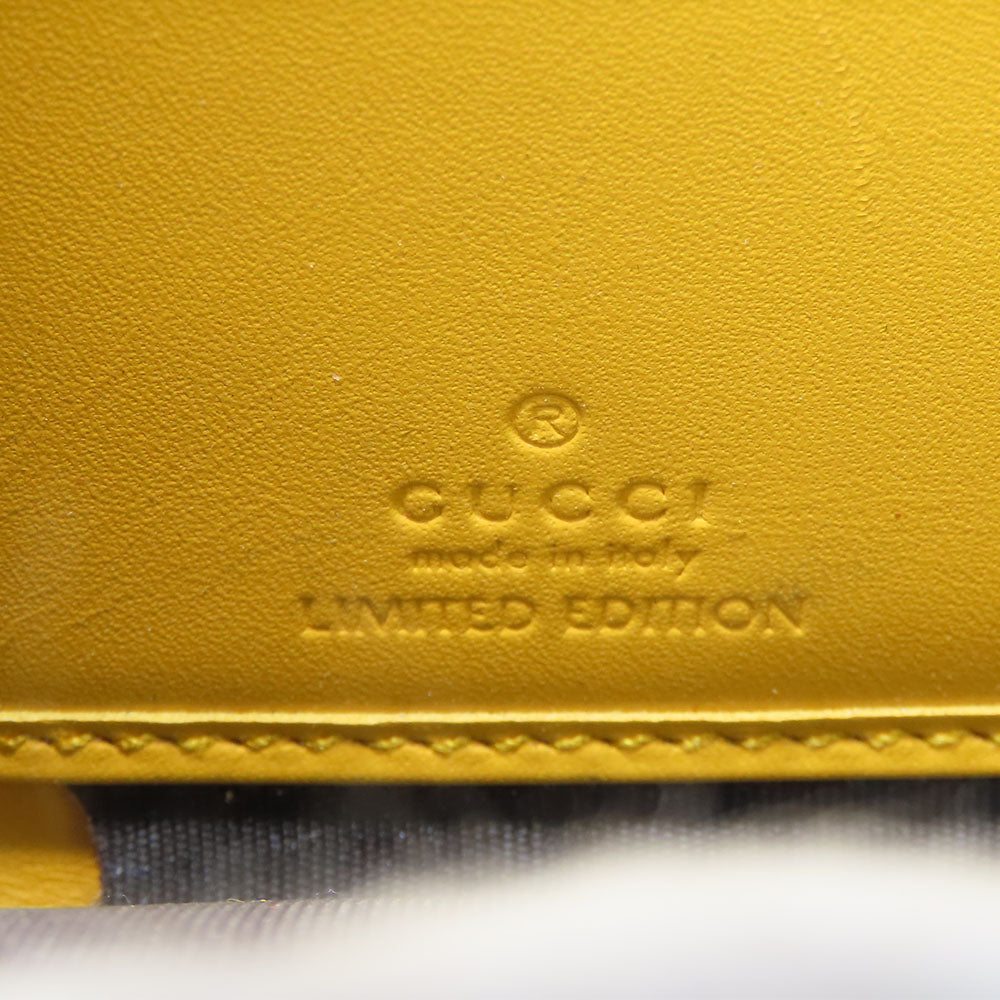 GUCCI Long Wallet Purse 506279 GG Supreme Canvas beige Women Used Authentic