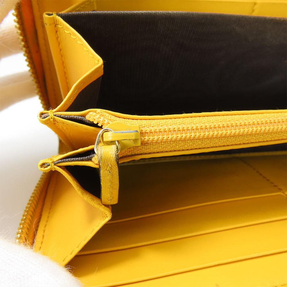 GUCCI Long Wallet Purse 506279 GG Supreme Canvas beige Women Used Authentic