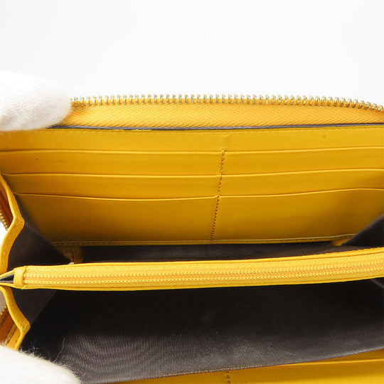 GUCCI Long Wallet Purse 506279 GG Supreme Canvas beige Women Used Authentic