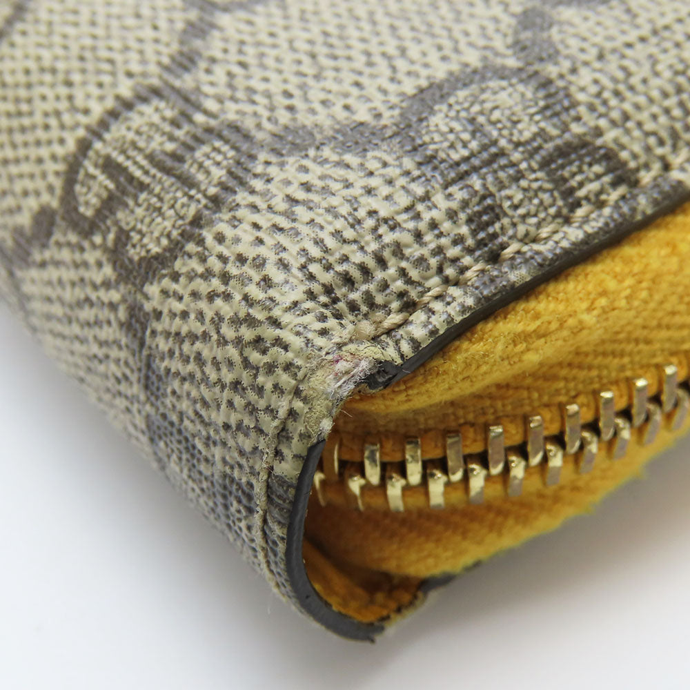 GUCCI Long Wallet Purse 506279 GG Supreme Canvas beige Women Used Authentic